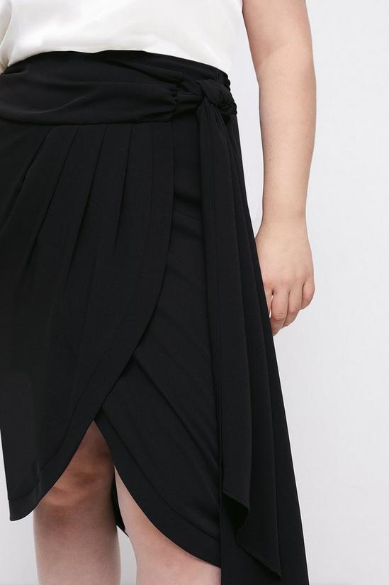 Coast Plus Size Wrap Drape Midi Skirt 2