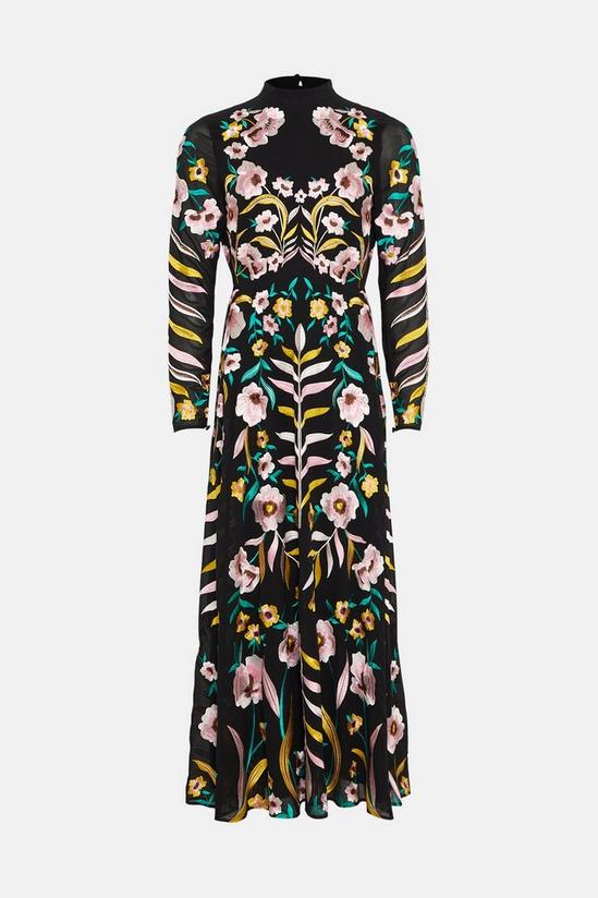 Coast Statement Mirrored Floral Embroidered Maxi Dress 4