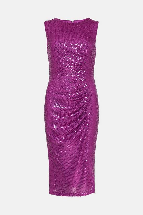 Coast Sequin Dress With Ruching 4