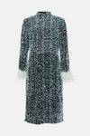 Coast Plus Sequin Midi Dress With Feather Cuff thumbnail 4