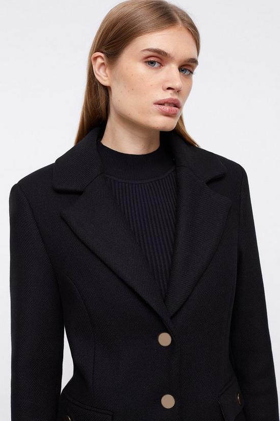 Coast Wool Blend Faux Fur Collar Short Formal Coat 2