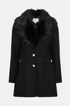 Coast Wool Blend Faux Fur Collar Short Formal Coat thumbnail 4