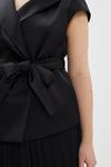 Coast Plus Size Premium Pleat Skirt Wrap Top Midi Dress thumbnail 2