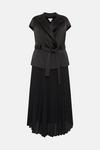 Coast Plus Size Premium Pleat Skirt Wrap Top Midi Dress thumbnail 4