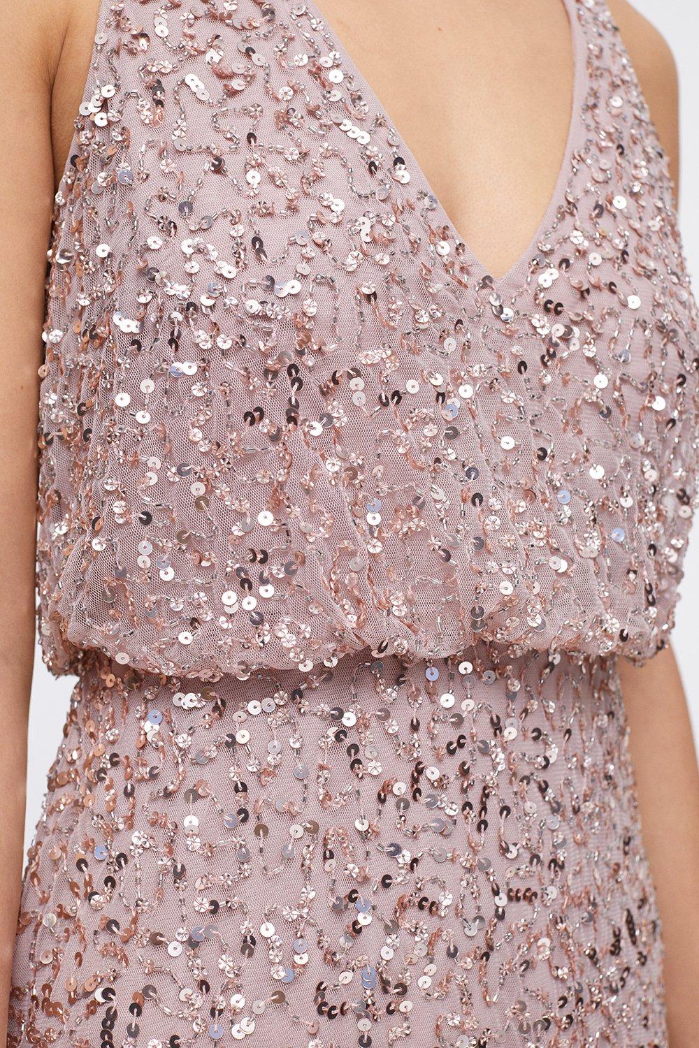 Petite maxi shop sequin dress