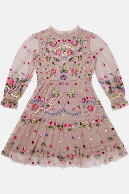 Coast Girls Long Sleeve All Over Embroidered Dress 2