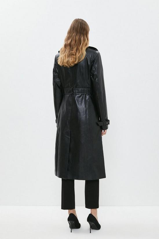 Coast Faux Leather Trench Coat 3