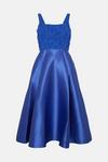 Coast Lace Corset Top Twill Full Skirt Midi Dress thumbnail 4
