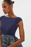 Coast Satin Jacquard Full Skirt Midi Dress thumbnail 2