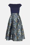 Coast Satin Jacquard Full Skirt Midi Dress thumbnail 4
