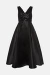 Coast Sequin Lace Bodice Twill Skirt Midi Dress thumbnail 4