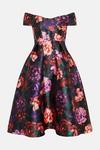 Coast Printed Twill Bardot Full Skirt Midi Dress thumbnail 4