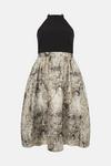Coast Plus Size Premium Jacquard Skirt Halter Top Midi Dress thumbnail 4