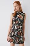 Coast Premium Panelled Jacquard Mini Dress thumbnail 1