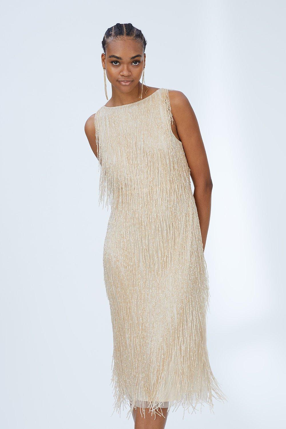 Champagne 2025 fringe dress