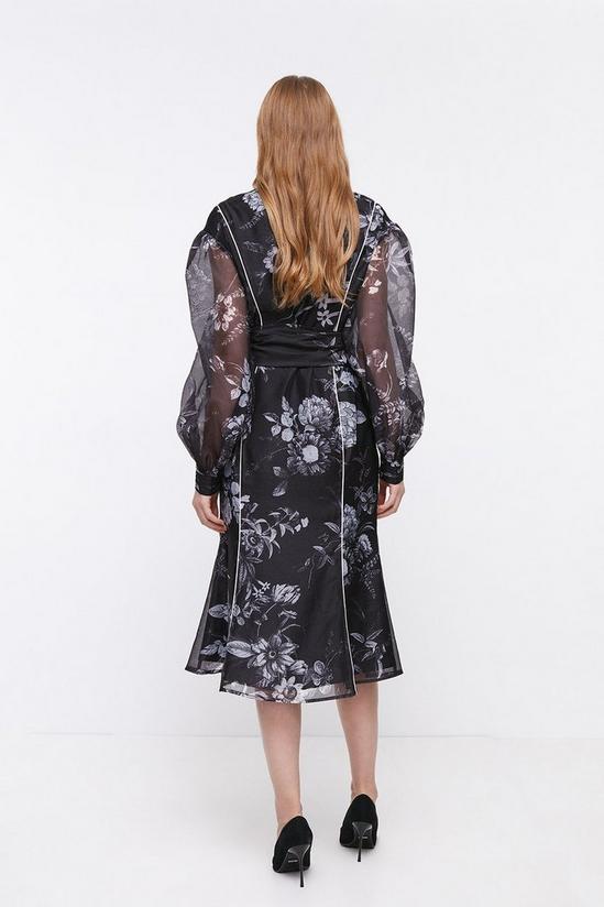 Coast Tipped And Pleated Organza Shirt Dress 3