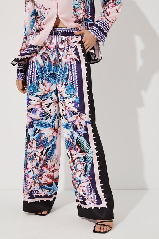 Coast Tropical Floral Geometric Placement Printed Trouser 3