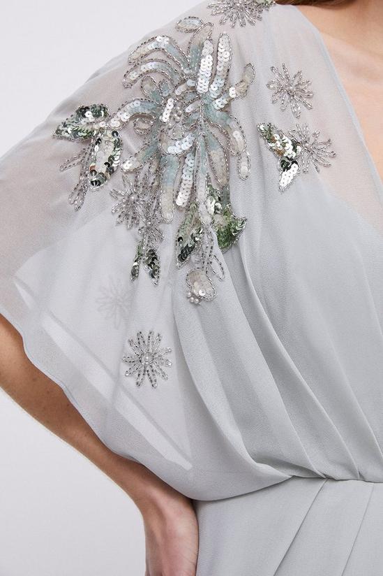 Coast Wrap Top Sequin Kyoto Embellished Bridesmaids Maxi Dress 3