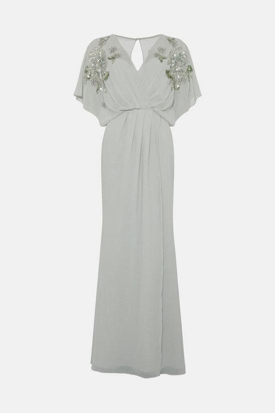 Coast Wrap Top Sequin Kyoto Embellished Bridesmaids Maxi Dress 4