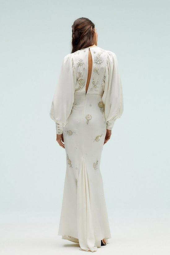 Coast Premium Beadwork Drop Sleeve Fishtail Dress 3