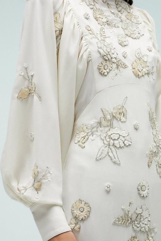 Coast Premium Beadwork Drop Sleeve Fishtail Dress 6