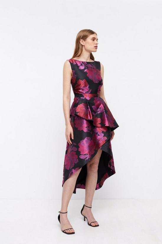 Coast Waterfall Skirt Jacquard Midi Dress 1