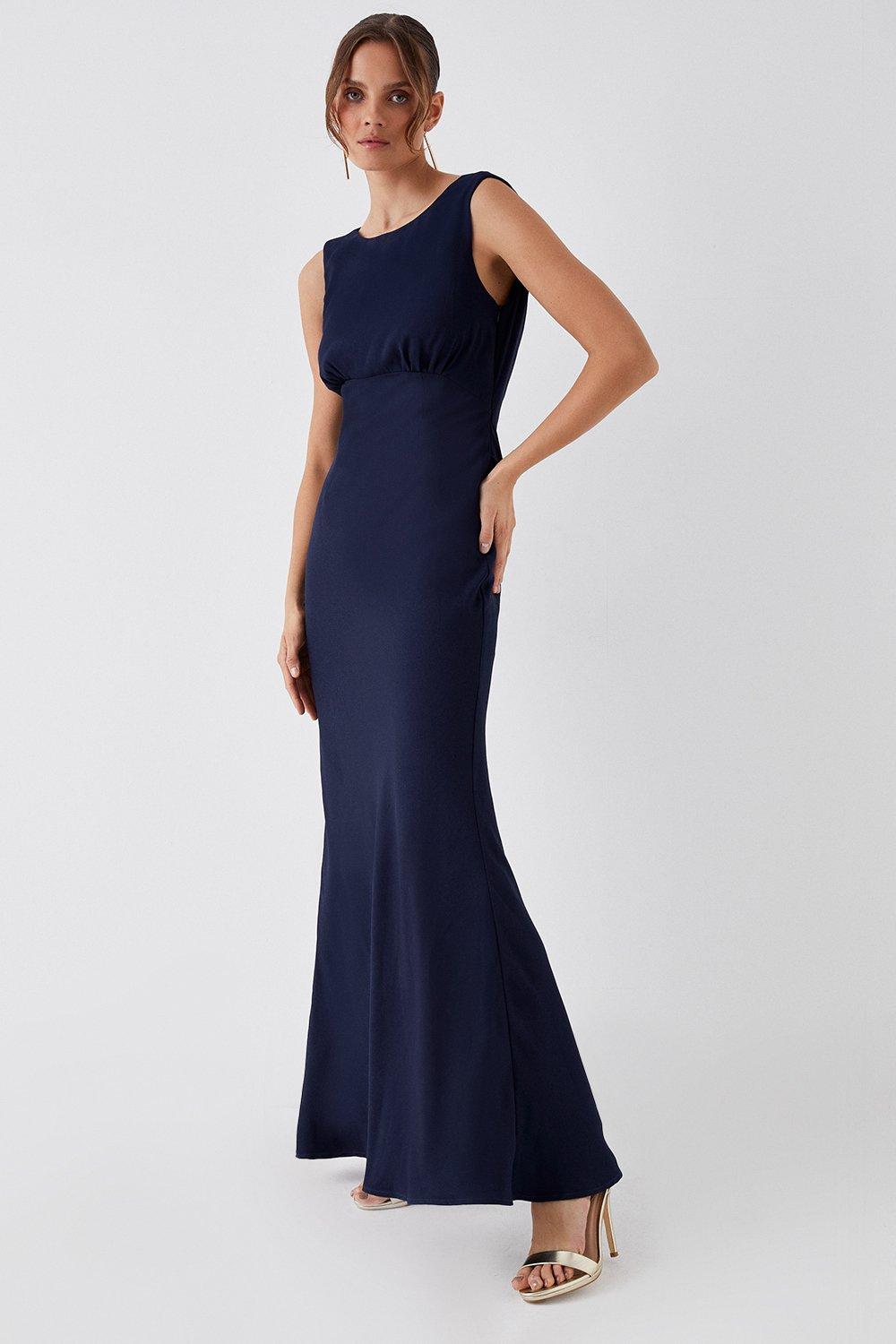 coast navy bridesmaid dress