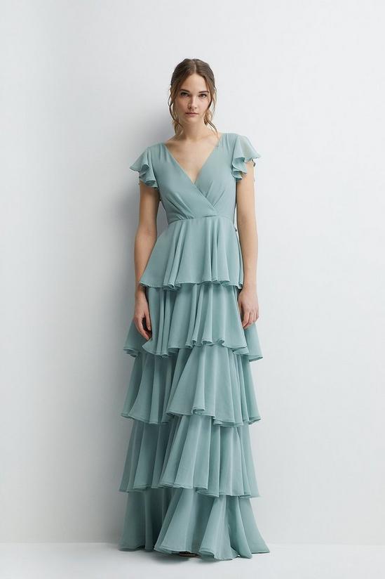 Coast Tiered Skirt Bridesmaids Maxi Dress 1