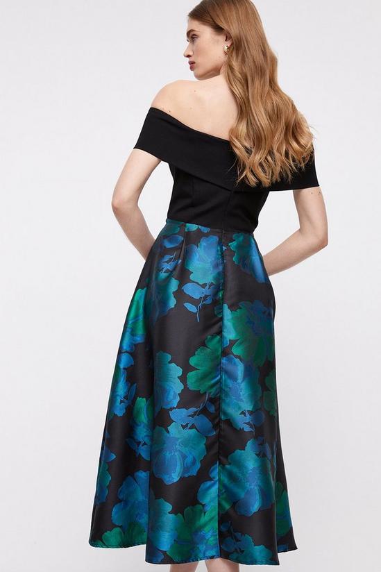 Coast Wrap Bardot Jacquard Skirt Midi Dress 5