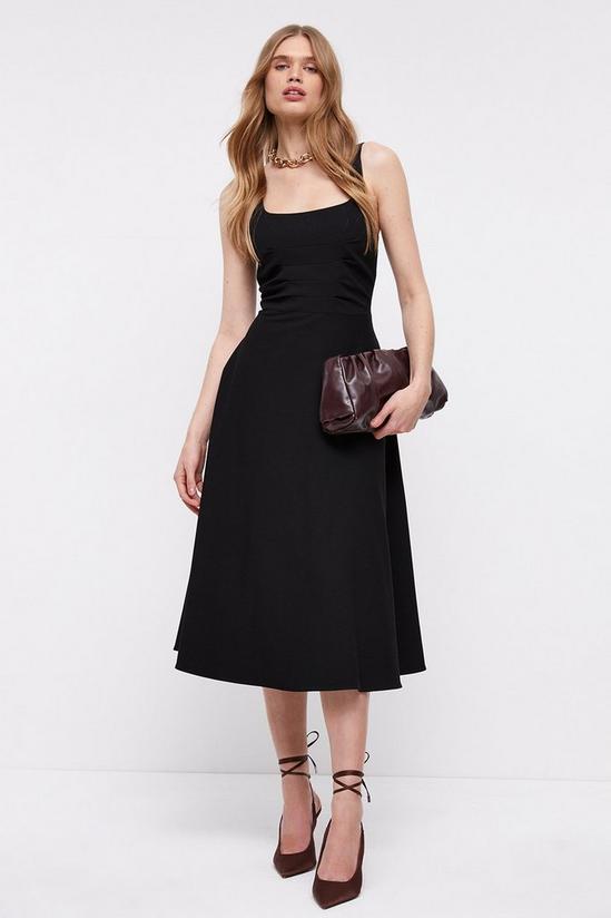 Coast Premium Pleat Bodice Midi Dress With Full Skirt 1