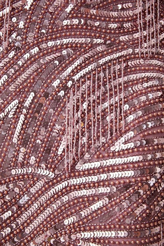Coast Hand Embellished Fringe Detail Midi Pencil Dress 5