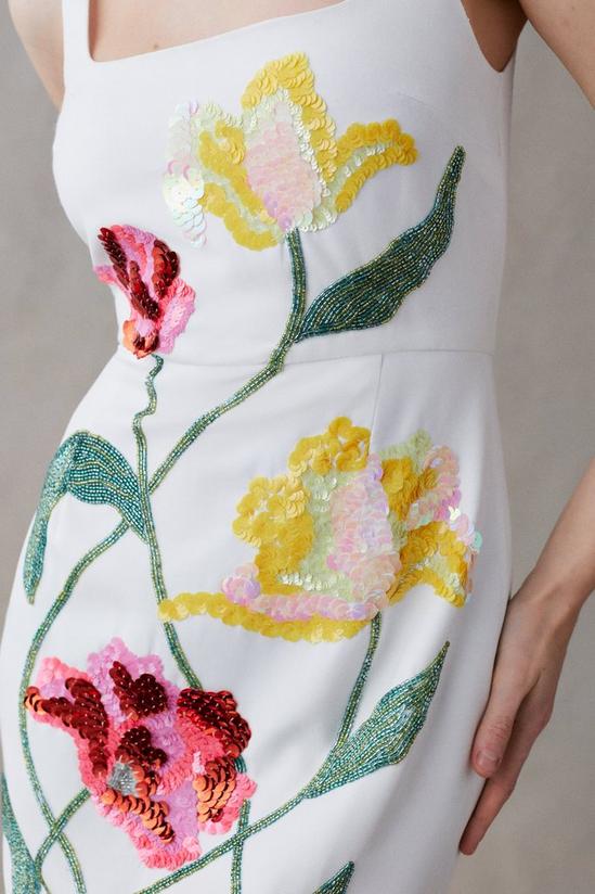 Coast Hand Embellished Floral Pencil Mini Dress 5