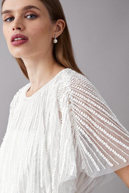 Coast Hand Embellished Sequin And Beaded Cape Top 4