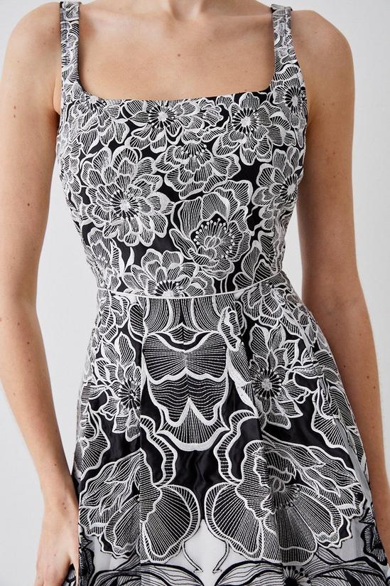 Coast Premium Floral Embroidered Full Skirt Midi Dress 2