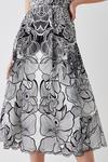 Coast Premium Floral Embroidered Full Skirt Midi Dress thumbnail 3