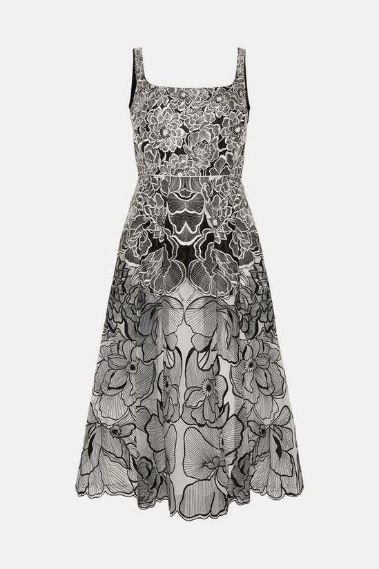 Coast Premium Floral Embroidered Full Skirt Midi Dress 4