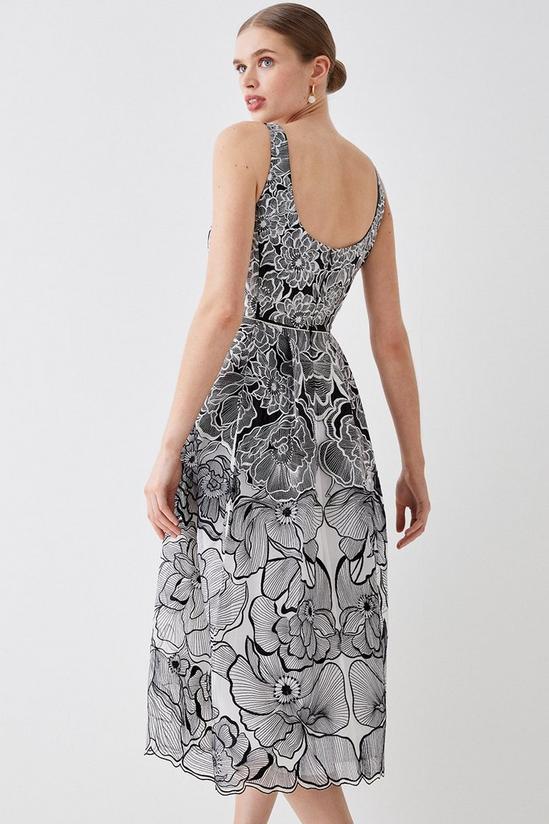 Coast Premium Floral Embroidered Full Skirt Midi Dress 5