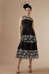 Coast Lisa Tan Corded Lace Panelled Full Skirt Midi Dress thumbnail 1