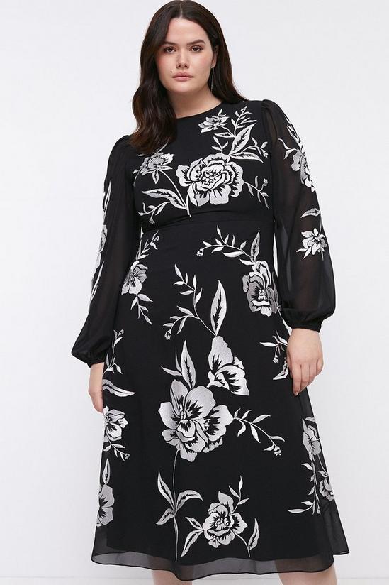 Coast Plus Size Blooming Marigold Embroidered Dress 1