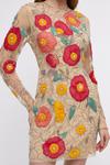 Coast Premium Hand Embellished Chiffon Floral Mini Dress thumbnail 3