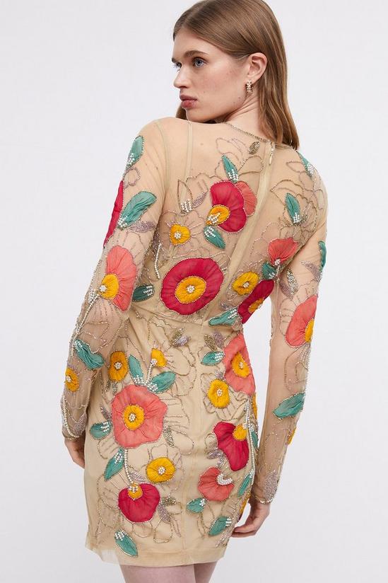 Coast Premium Hand Embellished Chiffon Floral Mini Dress 5