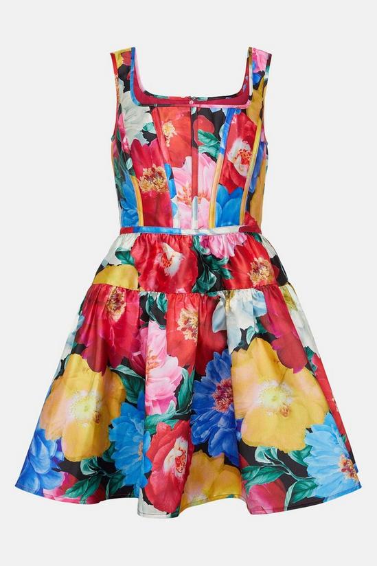 Coast Twill Mini Dress With Square Neck 4