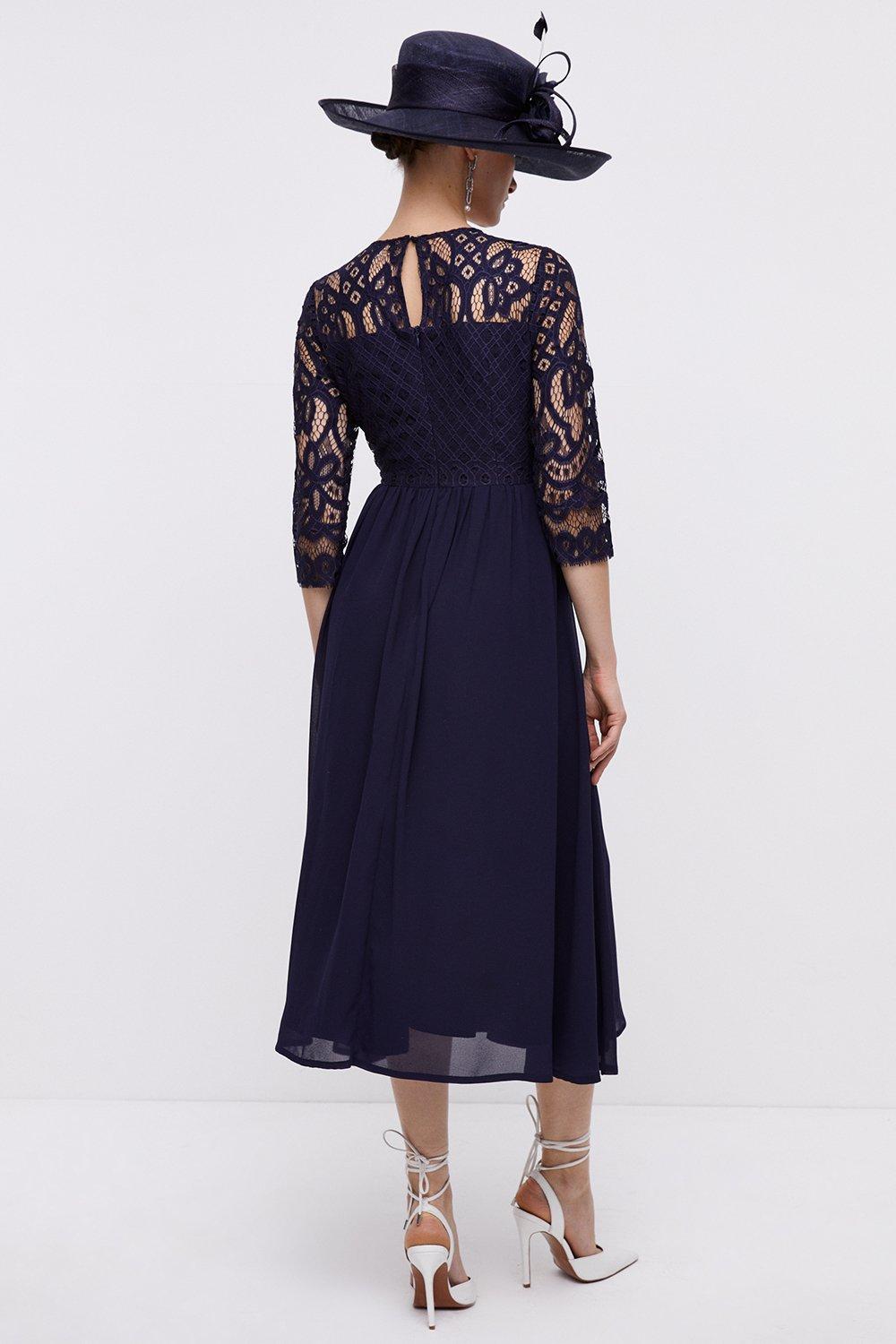 Coast carlotta 2025 midi dress navy