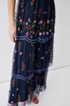 Coast Embroidered Mesh Scallop Tiered Maxi Dress thumbnail 2