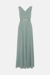 Coast Georgette Cowl Bridesmaid Maxi Dress With Removable Belt thumbnail 4