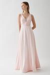 Coast Sequin Mesh Bodice Full Satin Skirt Bridesmaid Dress thumbnail 1