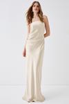 Coast Premium Satin Ruche Bridesmaid Dress With Removable Straps thumbnail 1