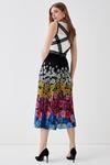 Coast Placement Floral Pleated Skirt Lace Top Midi Dress thumbnail 3