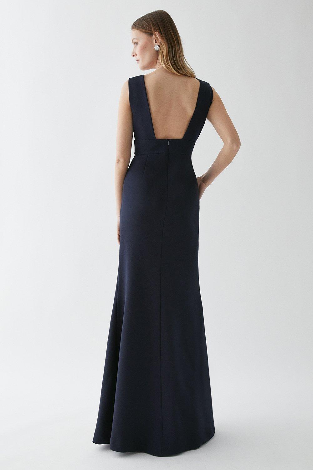 coast navy bridesmaid dress