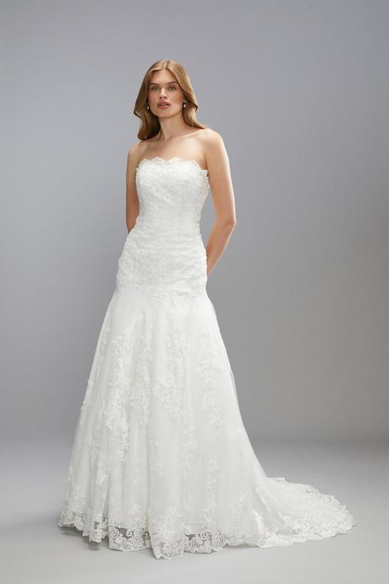 Coast Premium Lace Sweetheart Princess Wedding Dress With Full Skirt 1